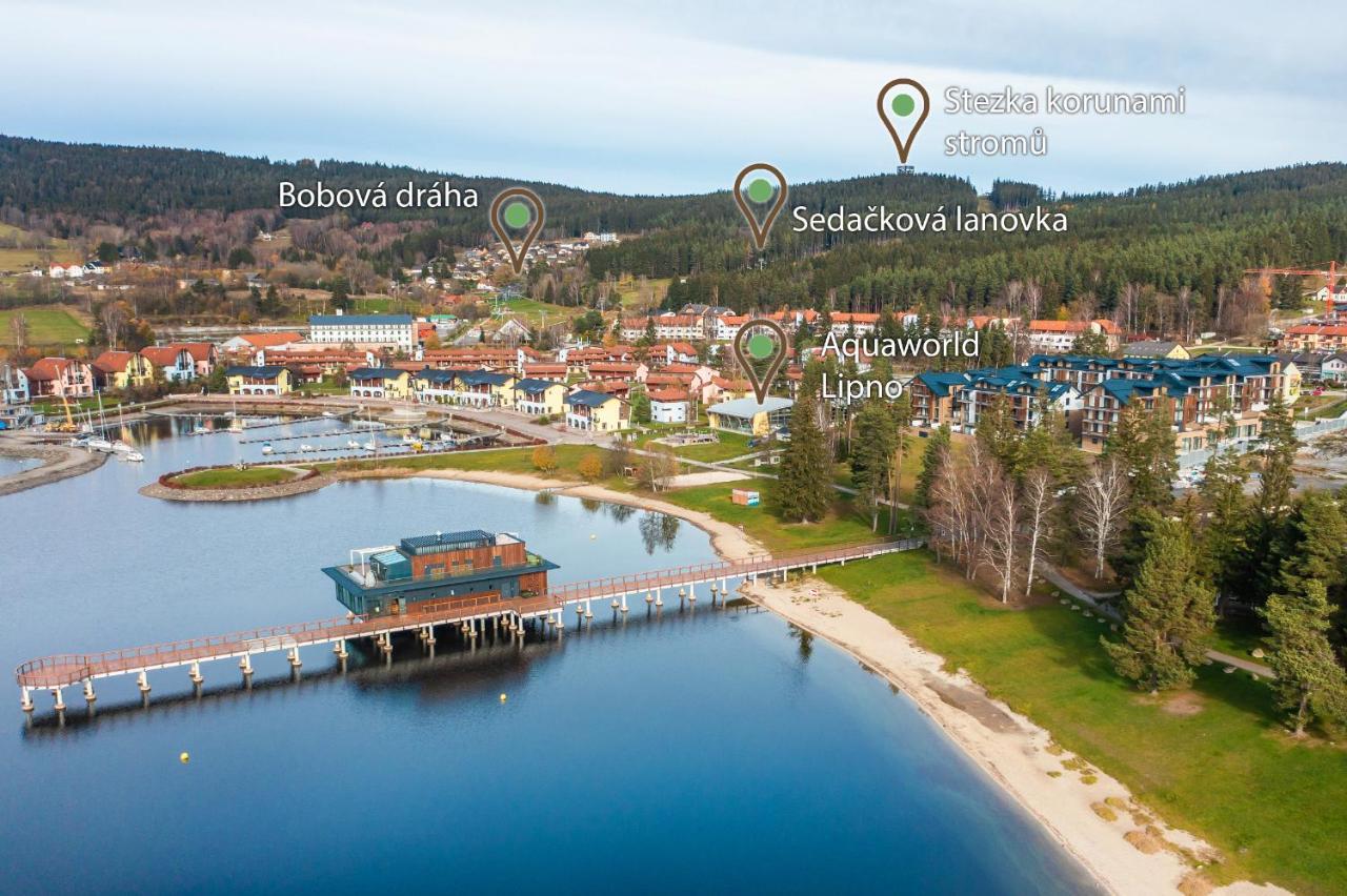 Moli Apartman S Privatni Saunou - Molo Lipno Resort Lipno nad Vltavou Luaran gambar